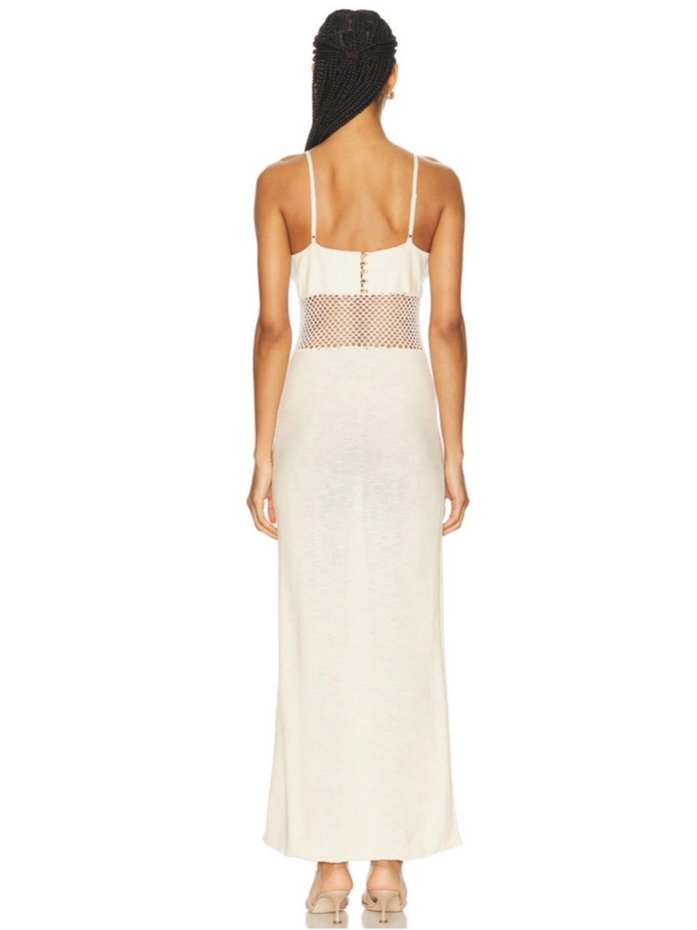 STAUD Tara Crochet Dress- Cream Crochet - Picture 2 of 2